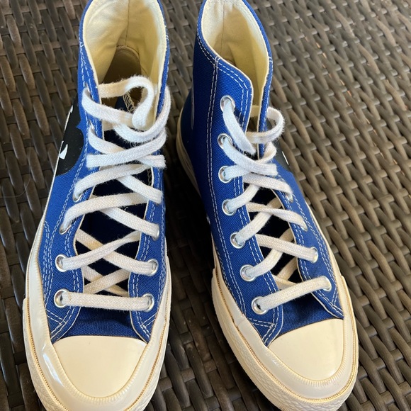 CDG x Converse men 4 women’s 6 BLUE - Picture 2 of 4